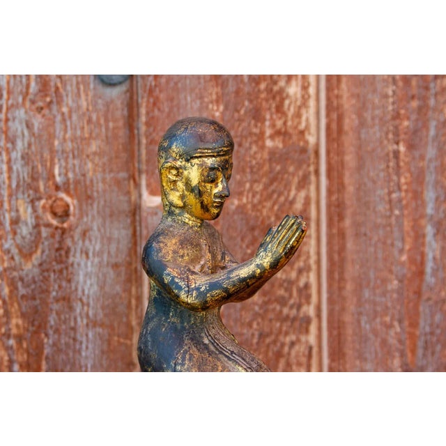 Antique Kneeling Praying Monk For Sale - Image 4 of 8