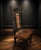 An exceptionally decorative 19th-century carved oak hall chair, distinguished by its unusually tall architectural back,...