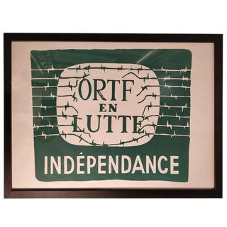 Framed Poster of May, 1968 For Sale