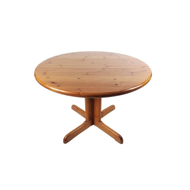 Vintage Danish Extendable Table in Pine, 1970s For Sale - Image 14 of 15