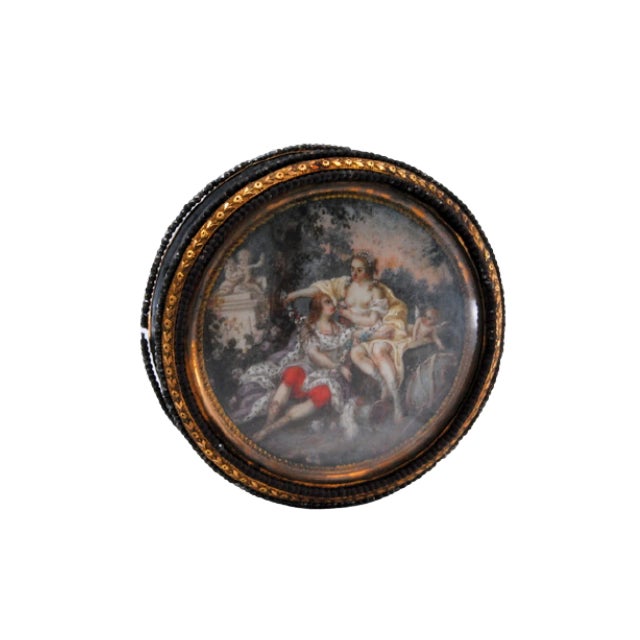 Tortoiseshell and Gold Jewelry Box For Sale - Image 10 of 10