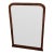 19th Century French Art Deco Fruitwood Stencil Inly Heavy Mirror. For Sale