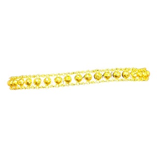22 Karat Yellow Gold 7.7 Gm Link Bracelet Unisex For Sale