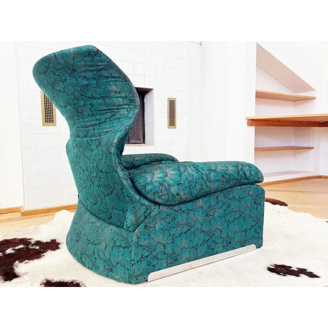 Set of Vela Alta Lounge Chair & Ottoman by Giovanni Offredi for Saporiti Italia, 1970s For Sale - Image 6 of 13