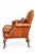 Burnt Umber Vintage French Style Leather Pathwork Chair For Sale - Image 8 of 12