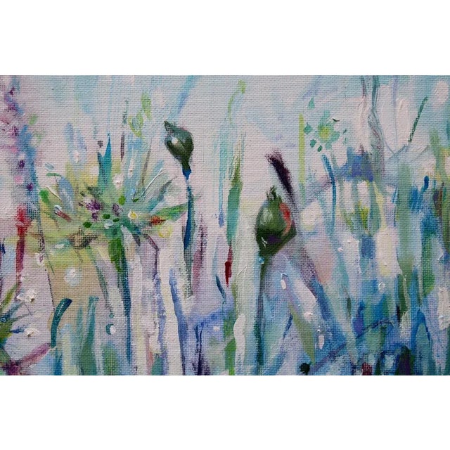 Marita Krumina, Grass, Acrylic & Oil on Canvas For Sale - Image 4 of 8