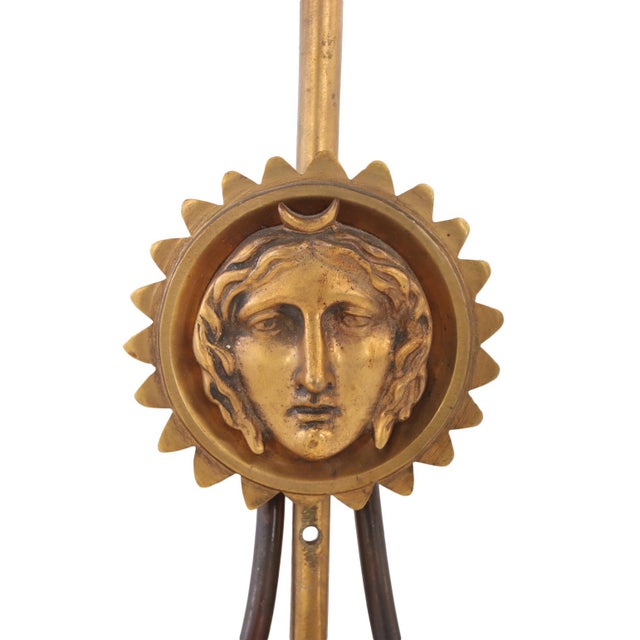 Maison Jansen Pair of French Neoclassical Arrow Sconces, in the Manner of Jansen, C. 1940. For Sale - Image 4 of 4