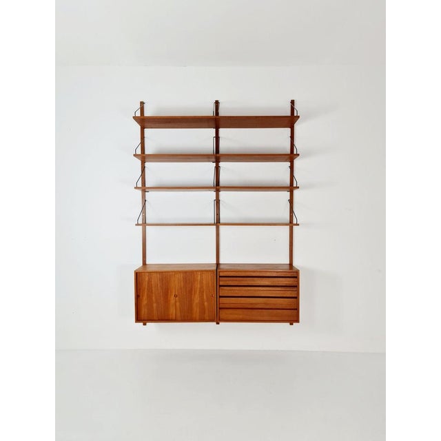 Mid-Century Danish Teak Wall Unit by Poul Cadovius for Cado, 1960s For Sale - Image 11 of 11