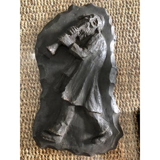 Mane Katz, French Painted Maquette for Sculpture Judaica Klezmer Musician For Sale