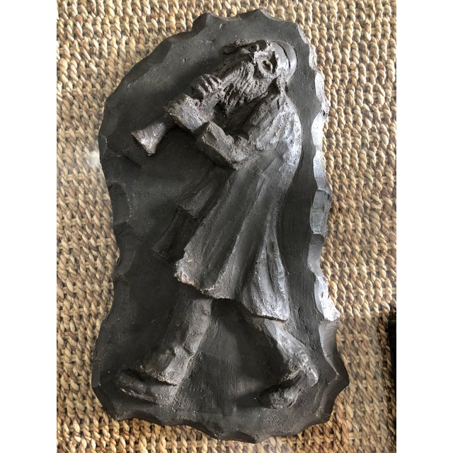 Mane Katz, French Painted Maquette for Sculpture Judaica Klezmer Musician For Sale