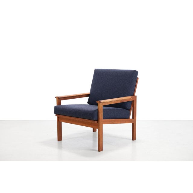 Wood Armchair in Oak by Illum Wikkelsø, 1950s For Sale - Image 7 of 7