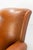 Antique French Club Armchair Fauteuil Cognac Leather and Fabric, 1930, Set of 2 For Sale - Image 11 of 16
