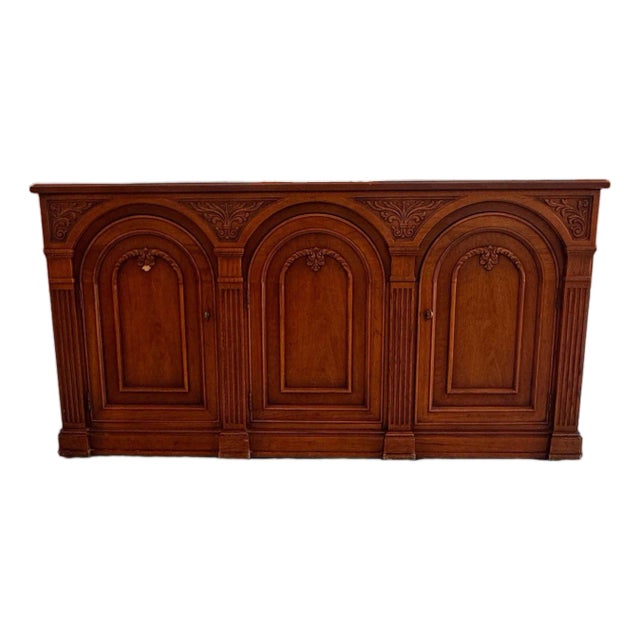 Vintage French Louis XVI Style Buffet Credenza, 1960s – Regency Style Cabinet For Sale