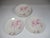 Set of 8 Syracuse China restaurant ware dessert plates. They are decorated with air brushed pink and blush Irises on a...