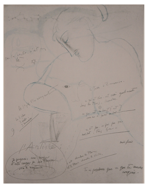 After Amedeo Modigliani, The Emerald Table, 1959, Lithograph