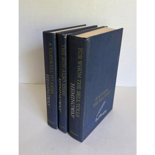 Art Deco 1950-1960's Set of 3 Ernest Hemingway Hardcover Novels For Sale - Image 3 of 8