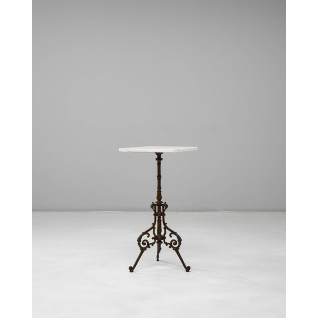 19th Century French Cast Iron Table With Marble Top For Sale - Image 18 of 18