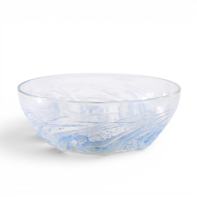 René Lalique Rene Lalique Art Deco Calypso Opalescent Glass Bowl For Sale - Image 4 of 7