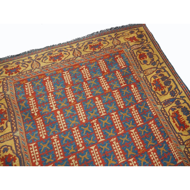 Vintage Tribal Nomadic Sumakh Kilim Rug, 1950s For Sale - Image 10 of 13