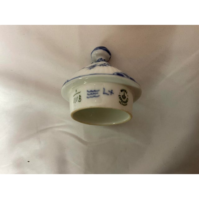 Traditional Royal Copenhagen Blue Fluted Full Lace Teapot For Sale - Image 3 of 7