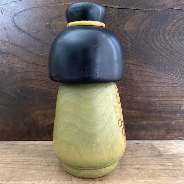 Vintage Wooden Kokeshi Doll by Kazuo Takamizawa, Japan, 1970s For Sale - Image 9 of 10
