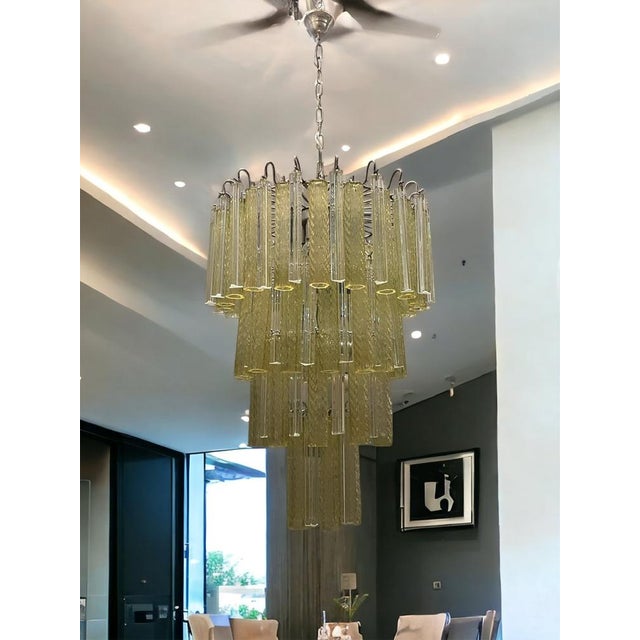 Large Murano Glass Chandelier by Paolo Venini, 1970s For Sale - Image 14 of 18