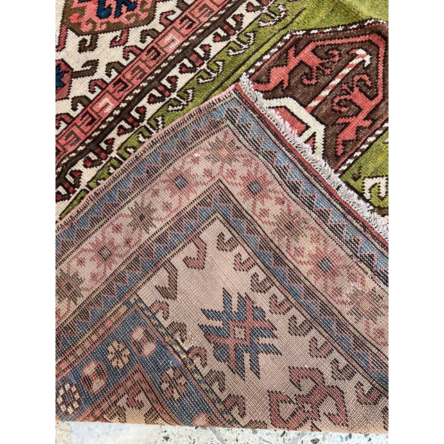 Caucasian Bordjalou Kazak Hand-Knotted Wool Rug - 5'2" X 8'0" For Sale - Image 9 of 10