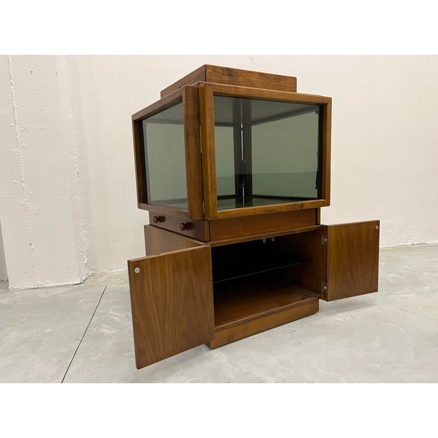 Mid-Century Modern Mid-Century Bar Cabinet on Wheels from Gianfranco Frattini, 1970s For Sale - Image 3 of 8