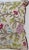 Square Pillow With. Pink and Lavender Embroidered Floral Pattern, Made in U K For Sale In Dallas - Image 6 of 10