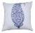 Malabar Paisley Reversible Pillow Case - Deep Blue, 18" x 18" For Sale