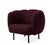 Contemporary Cape Lounge Chair with Stitches Burgundy by Warm Nordic For Sale - Image 3 of 16
