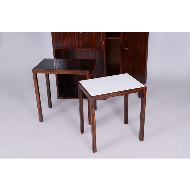 1930s Art Deco Secretary Sideboard in Macassar & Maple, 1930s For Sale - Image 5 of 17