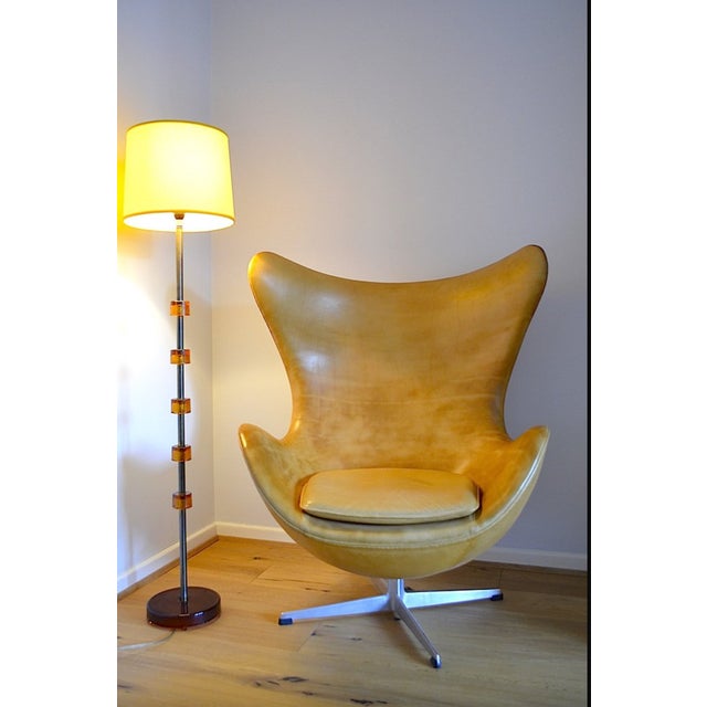 Glass and Metal Floor Lamp by Carl Fagerlund for Orrefors, Sweden, 1970s For Sale - Image 9 of 18