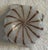 1990s Vintage Murano Petite White Latticino and Gold Stripe Glass Handkerchief Vase For Sale - Image 5 of 5