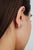 Not Yet Made - Made To Order Petite Emerald and Diamond Curved Stud Earrings in Sterling Silver - A Pair For Sale - Image 5 of 11