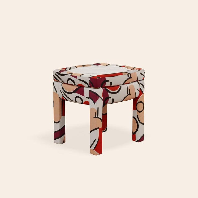 Grenadine Piero Ottoman by Ceraudo For Sale - Image 9 of 9
