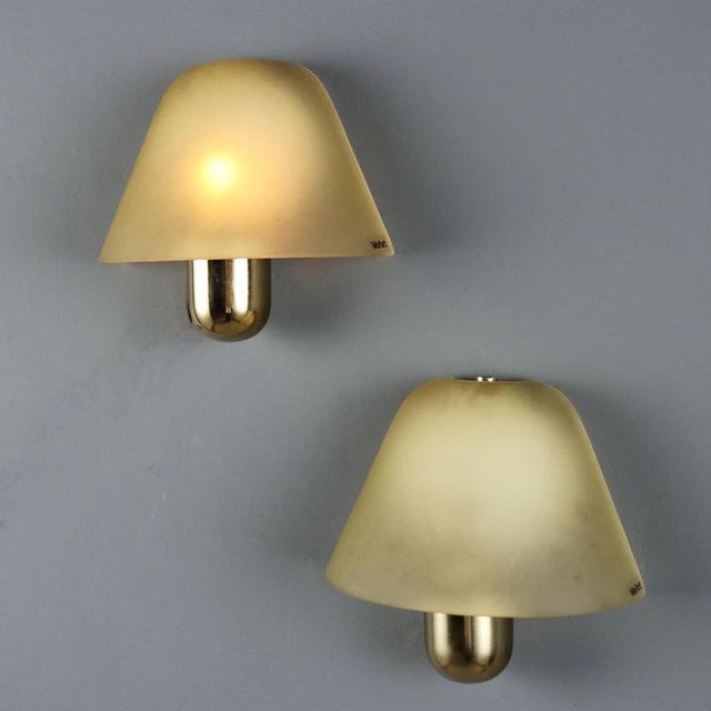 Goldenrod Vintage Wall Sconces from VeArt, 1970s, Set of 2 For Sale - Image 8 of 8