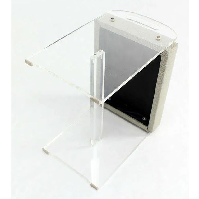 Mid-Century Modern Lucite Piano Bench For Sale - Image 4 of 9