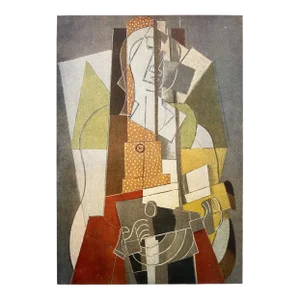 Georges Braque Vintage 1948 Limited Edition French Fine Art Lithograph Print " La Guitariste " 1917