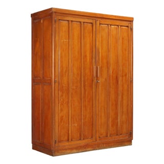 Cherry Wood Wardrobe, 1940s For Sale