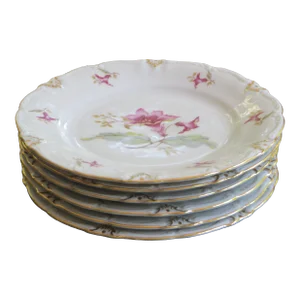Vintage Cico Bavaria Germany Dessert Plates- Set of 6