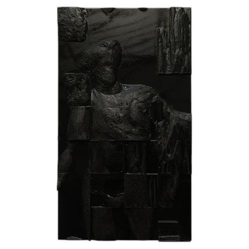 Black Apollo Wall Mounted Sculpture by Arthur Bitsch For Sale - Image 7 of 7