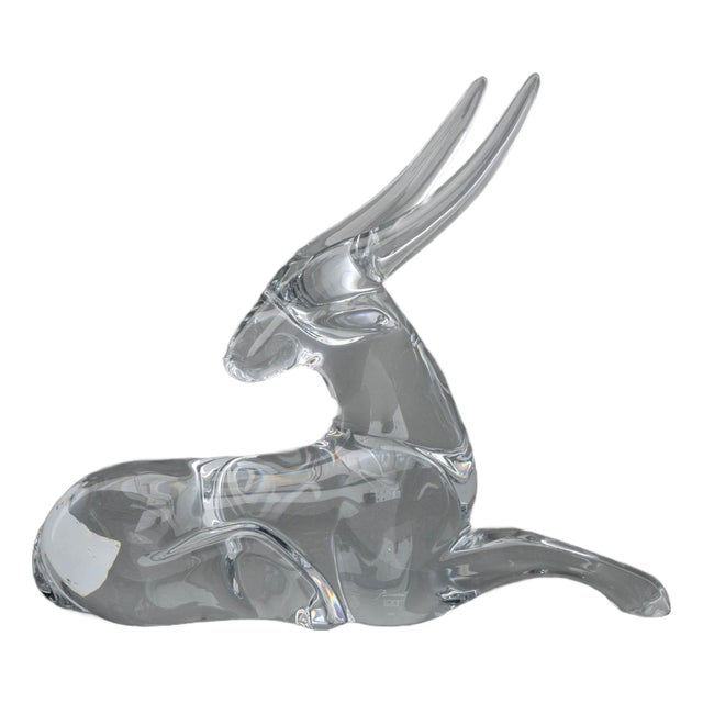 Loet Vanderveen for Baccarat Crystal Antelope For Sale
