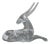 Loet Vanderveen for Baccarat Crystal Antelope For Sale