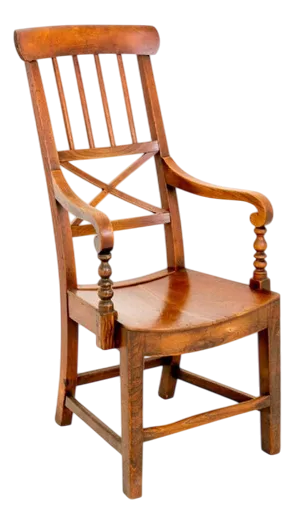 Farmhouse Elm Armchair, 1800s