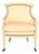 Henredon French Directoire Style Painted Armchair For Sale