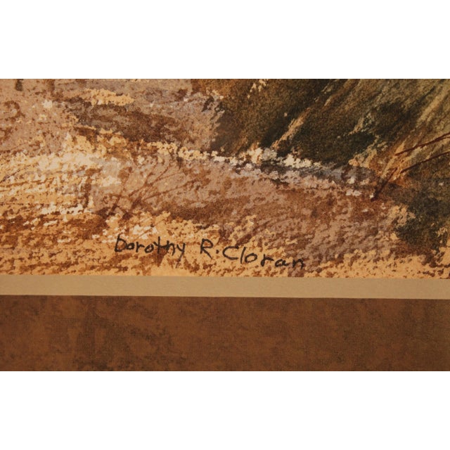 1980s Dorothy R Cloran Original Watercolor Painting Landscape For Sale - Image 5 of 13