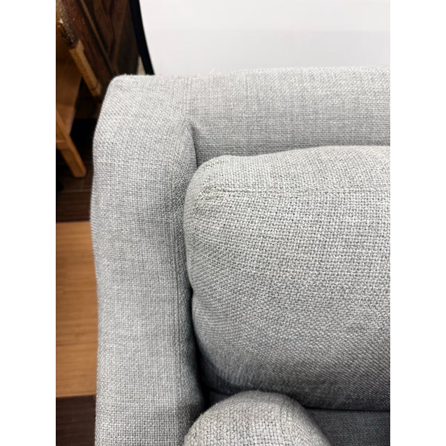 Restoration Hardware Ten Foot Belgian Arm Sofa Custom Italian Melange Slipcover For Sale - Image 12 of 12