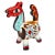 This is a vintage De Simone Italian ceramic horse figurine that doubles as a charming small planter, featuring the vibrant...
