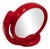 Space Age Red Rotating Vanity Mirror, 1970s For Sale